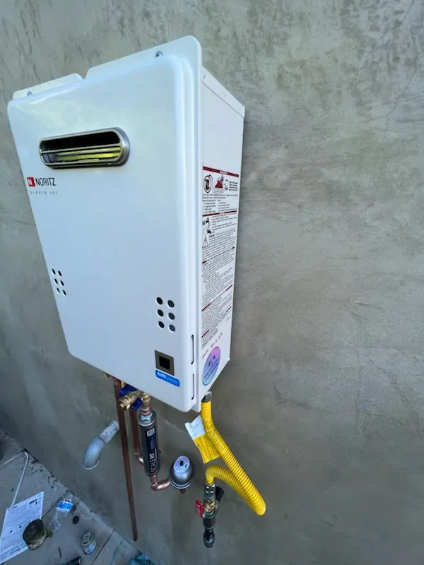 Tankless water heater installation for Belvedere Park homes